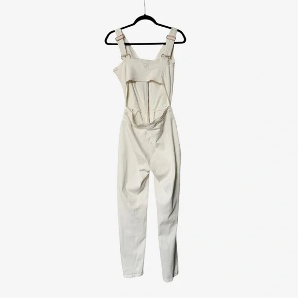 Guess White Zipper Jumpsuit - Picture 6 of 7